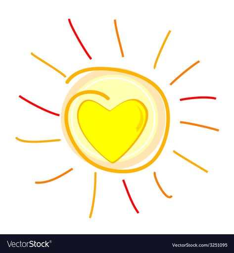 Sunshine Heart, Pen Pal Kit, Rock Painting Patterns, Bakery Logo Design, Sun Art, Arte Disney, Heart Logo, Doodle Art Designs, Heart Quotes