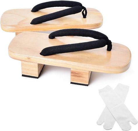 Japanese Wooden Clogs with Tabi Socks for Men Women Japanese Shoes Traditional, Tabi Sandals, Japanese Sandals, Japanese Accessories, Accessories Idea, Nice Accessories, Kny Ocs, Tabi Socks, Dr Shoes