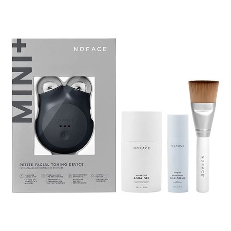 Nuface Mini, Microcurrent Facial, Facial Toning, Mini Facial, Midnight Black, Starter Kit, Facial, Skin, Black