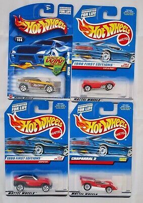 Hot Wheels Cat-A-Pult Chaparral 2 Jeepster - Lot of 4 Cars... Die Cast Cars, Car Wheels Diy, Wheel Craft, Jaguar Xk8, Car Wheels Rims, Hot Wheels Toys, Mattel Hot Wheels, Mazda Mx5 Miata, Mustang Convertible