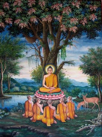 Buddha at deer park Siva God, Gm Monday, Gautam Buddha Image, Shiv Quotes, Shiva God, Theravada Buddhism, Buddhist Texts, Shiv Shakti, Namah Shivaya