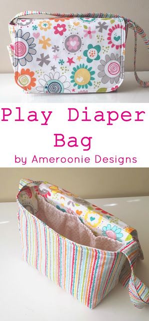 DIY Diaper Bag Tutorial featured by top US sewing blog, Ameroonie Designs Diaper Bag Sewing Pattern, Ameroonie Designs, Diy Diaper Bag, Baby Doll Diaper Bag, Sew Ideas, Baby Doll Clothes Patterns, Baby Doll Accessories, Bag Tutorial, Baby Doll Clothes