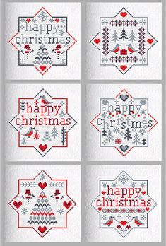 Cross Stitch Xmas Card Patterns, Christmas Cross Stitch Card Patterns Free, Christmas Card Cross Stitch, Stars Cross Stitch, Xmas Stars, Cross Stitch Christmas Cards, Unique Cross Stitch, Stitch Cards, Kit Christmas