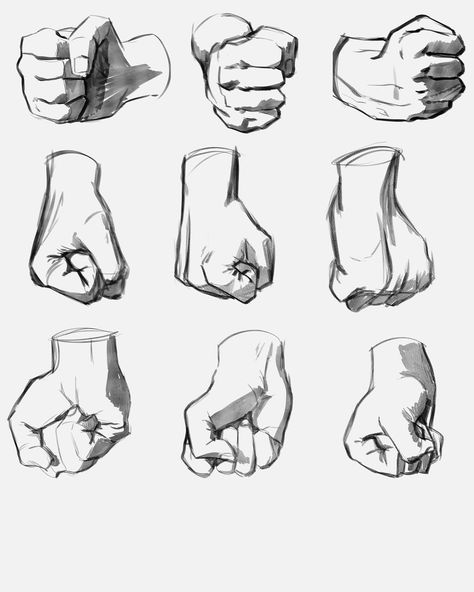 And day 3 #monthlychallenge #artchallenge #hands #drawings #artstudies #fist Hand Anatomy, Drawing Hands, Hand Gestures, Výtvarné Reference, Hand Drawing Reference, Anatomy Sketches, Body Reference Drawing, Hand Reference, 캐릭터 드로잉