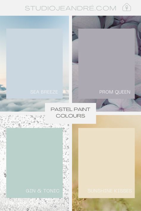 We delve into the world of pastel wall paint colours and offer valuable design advice, paint colour scheme recommendations, and style tips to enable you to create a pastel colour palette.  Our expert insights will help you navigate the world of pastel wall colour combinations with confidence. Discover how to infuse your space with a modern and stylish aesthetic using these enchanting pastel shades. #paintcolourschemes #wallpaintideas #pastelcolors #pastelpaintcolours Pastel Color Palette For Bedroom, Pastel Colours For Walls, Pastel Wall Paint Ideas, Green For Walls, Pastel Wall Paint, Wall Painting Colour Combination, Pink Wall Painting Ideas, Paint Combinations Interior, Pink Wall Painting