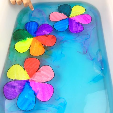 Amaze your kiddos with this play-based learning activity! Free printable to make your own blooming puddle paper flowers that really bloom in water. Blooming Paper Flowers In Water, Acorns Crafts, Diy Money, Kids Sensory, Spring Activities, Flower Printable, Science Experiments Kids, Paper Flowers Diy, Preschool Art