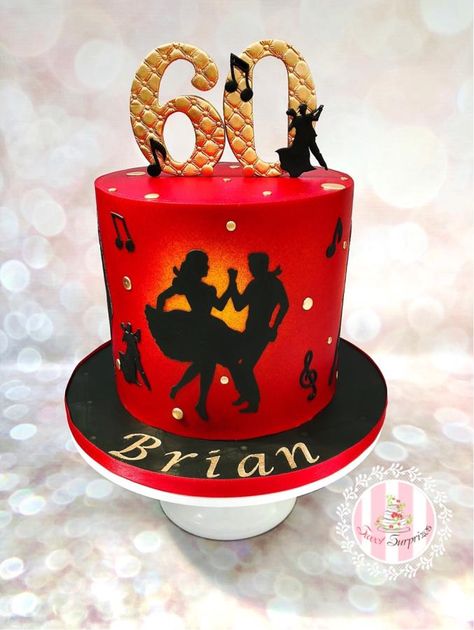 Dancing Cake Ideas, Dance Cake Ideas, Dance Birthday Cake, Dance Cupcakes, 60th Birthday Ideas For Mom, Dancer Cake, Cake Summer, Rock And Roll Birthday, Dance Cakes