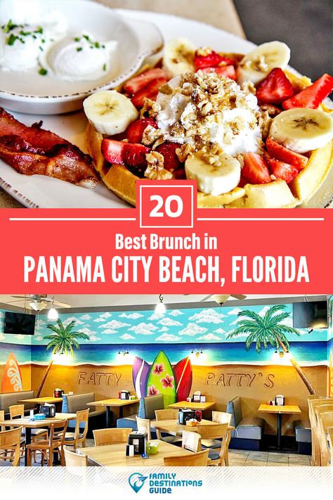 Panama City Beach Restaurants, Panama City Beach Florida Restaurants, Panama City Beach Wedding, Destin Florida Restaurants, Beach 2023, Panama City Florida, Breakfast Places, Florida Food, Brunch Places