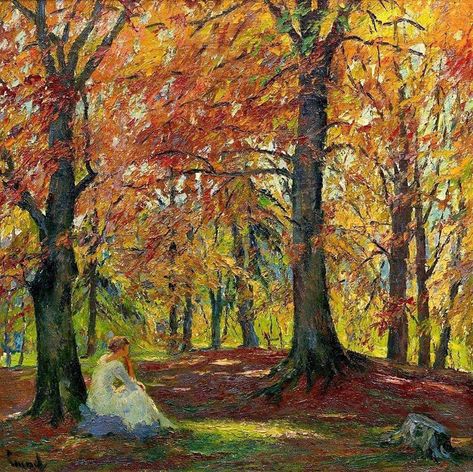 Edward Cucuel, Art Thomas, American Impressionism, Monet Paintings, Impressionism Painting, Autumn Painting, Canadian Artists, Autumn Art, American Artists