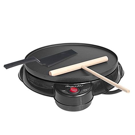 Preeyawadee 220V Non-stick Electric Crepe Maker Pizza Maker Pancake Maker Crepe Making Pan For Household Kitchen Tool Cooking Pan Pancake Maker Machine, Electric Crepe Maker, Pizza Machine, Pancake Machine, Pancake Crepes, How To Make Crepe, Pizza Maker, Crepe Maker, Pancake Maker