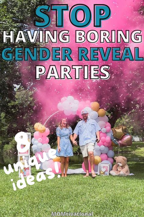 Friend Gender Reveal Ideas, Gender Reveal Party To Do List, Gender Reveal Non Traditional Colors, Nature Theme Gender Reveal, Cornhole Gender Reveal Ideas, Awesome Gender Reveal Ideas, Camping Gender Reveal Ideas, Ideas For A Gender Reveal Party, Double Gender Reveal Ideas