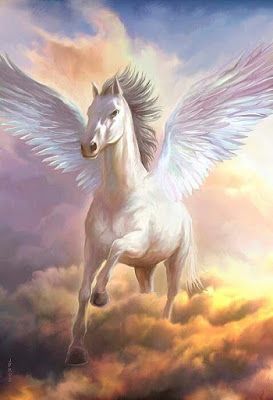 Pegasus Art, Creaturi Mitice, Unicorn Artwork, Unicorn And Fairies, Cai Sălbatici, Magical Horses, Unicorn Pictures, Fantasy Horses, Winged Horse