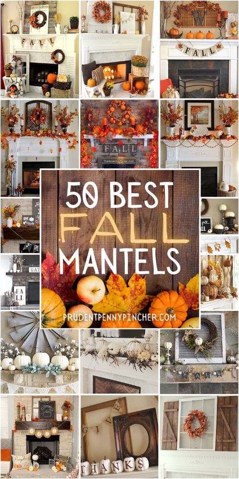 Simple Fall Mantle, Fall Fireplace Decor Mantles, Fall Fireplace Mantel, Fall Mantel Decor, Fall Fireplace Decor, Fall Mantle Decor, Mantel Decorating, Fall Fireplace, Fireplace Mantle Decor