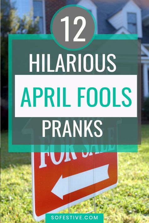 So many quick and easy April Fools Day pranks that you can pull off in just a few minutes. Pull a harmless April Fools Joke on your family. Quick And Easy April Fools Pranks, Last Minute April Fools Pranks, Pranks For April Fools Day, Yard Pranks, Pranks For April Fools, Funny April Fools Jokes, Jokes For Teenagers, April Fools Day Pranks, House Pranks