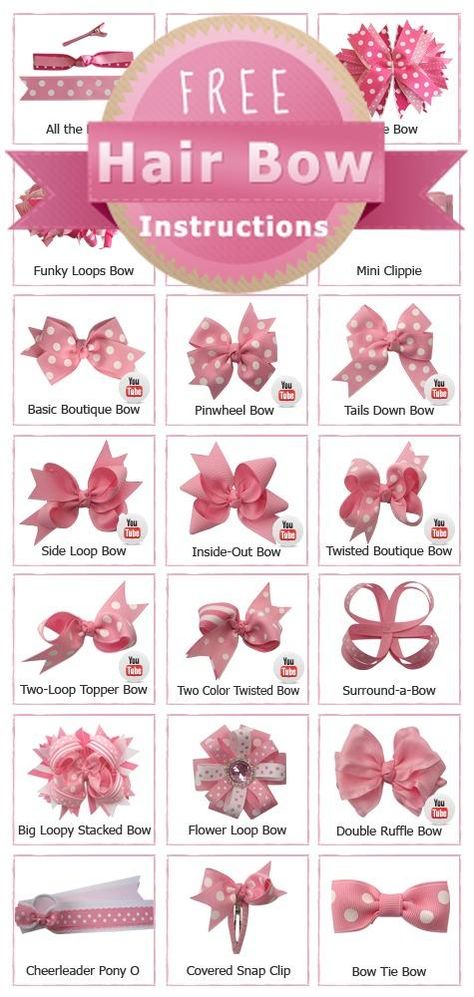 DIY::BEST Free Hair Bow Tutorials! Step by Step, So many TUTORIALS !! Easy and fun! Hair Bows For Babies, Hair Bow Instructions, Bows For Babies, Make Hair Bows, Buat Pita, Pinwheel Bow, Hair Bow Tutorial, Diy Bebe, Diy Bows