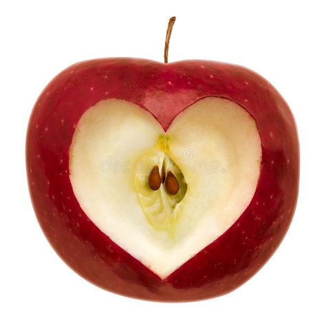 Apple with heart shape. Red apple with a heart symbol isolated on white. Clippin , #sponsored, #Red, #apple, #shape, #Apple, #heart #ad Romantic Symbols, Apple Heart, Apple Images, Love And Understanding, Symbols Of Love, Apple Shape, Apple Shaped, Heart Symbol, Apple Design