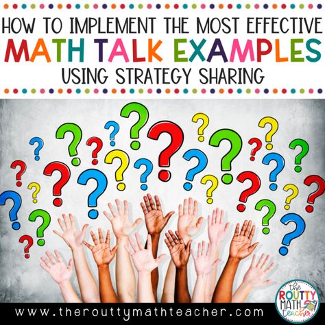 Math Talk Moves, Create Opportunities, Daily 5 Math, Maths Ideas, Math Graphic Organizers, Math Centers Middle School, Math Organization, Math Talk, Math Problem Solving