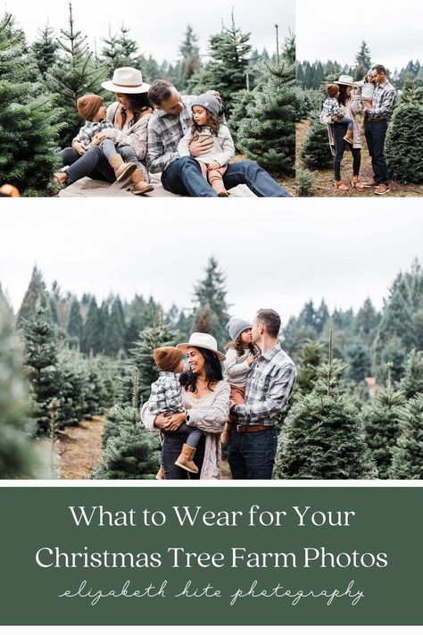 What to Wear for Your Christmas Tree Farm Photos - - Christmas Photoshoot Outfit Ideas - Portland Oregon Christmas Tree Photos - Elizabeth Hite Photography Christmas Tree Farm Family Photos, Tree Farm Family Photos, Tree Farm Photos, Oregon Christmas, Farm Family Photos, Christmas Tree Farm Pictures, Tree Farm Pictures, Christmas Tree Farm Mini Session, Tree Farm Photo Shoot