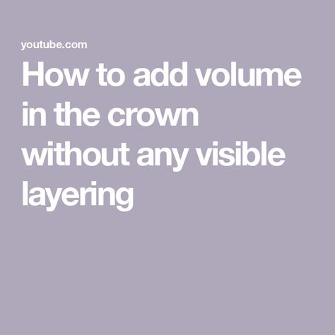 How to add volume in the crown without any visible layering Volume Curly Hair, Short Layers, The Crown, Curly Hair, A Girl, Best Friend, Layering, Curly Hair Styles, Hair Cuts