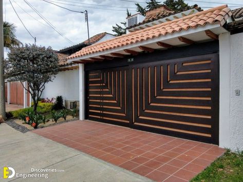 Pallet Gazebo, Modern Front Gate Design, Compound Wall Gate Design, Modern Gate Design, House Front Gate, Wooden Gate Designs, Gate Design Ideas, Home Gate Design, Gate Designs Modern