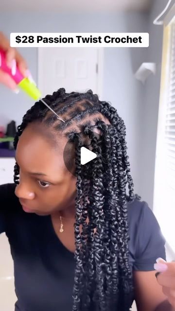 Individual Crochet Braid Pattern, Crotchet Hairstyles Quick, How To Crochet Braids For Beginners, Crochet Twists Hairstyles, Crochet Braid Styles Ideas Black Hair, No Braid Crochet Styles, How To Crochet For Beginners Hair, Crochet Styles Hairstyles, Crotchet Braids Pattern Hair