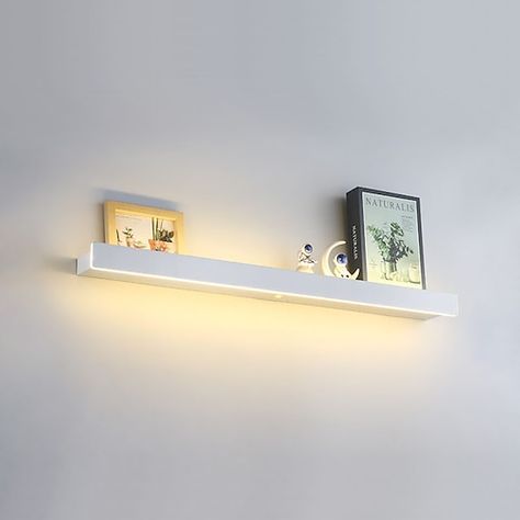 Bulb Base:LED Integrated; Voltage (V):85-265; Color Temperature:3000/4000/6000; Bulb Type:LED; Suggested Space Fit:Living Room,Bedroom; Type:Vanity Lights,Indoor Wall Lights; Style:Nordic Style; Light Direction:Ambient Light; Suggested Room Size:10-15㎡; Light Source Included or Not:LED Light Source Included; Fixture Material:Metal; Shade Material:Acrylic; Decoration Material:Acrylic; Number of Bulbs:1; Overall Height:9; Overall Depth:4.5; Certification:CE Certified; Width:80; Batteries Included:No; Features:Indoor; Listing Date:05/31/2024 Led Shelf Lighting, Led Shelf, White Shelf, Acrylic Decoration, Picture Shelves, Shelves Wall, Shelf Lighting, White Shelves, Frosted Acrylic