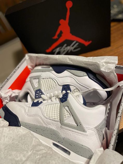 Jordan 4 Navy Blue Outfit, Jordan 4 Navy Blue, Jordan 4 Midnight Navy, Jordan 4 Outfit, Navy Blue Outfit, Panda Dunks, Jordan 4’s, Jordan Retro 4, White Nike Shoes