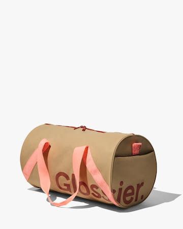 Desert Rose Care, Glossier Logo, Glossier Bag, Canvas Duffel Bag, Canvas Duffle Bag, Rose Care, Pink Desert, Rose Brand, Bags Aesthetic