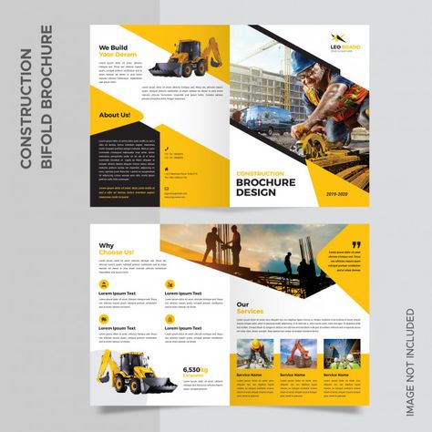 Event Brochure Design, Bifold Brochure Design, Company Brochure Design, Construction Images, Business Brochure Design, Brochure Design Layout, Template Brochure, Trifold Brochure Design, Graphic Design Brochure