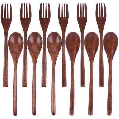 NATURAL WOODEN SPOONS FORKS: Wooden spoons and forks are made of natural nanmu, have a smooth surface, and are safe and reusable, providing you with a better cooking experience. The lightweight design is also very suitable for travel, outdoor activities, camping, picnics. | jing_long2011 12 Pieces Wooden Spoons Forks Set Kitchen Tableware Reusable Eco-Friendly Natural Wood Dinnerware Utensil Wooden Fork Practical Japanese Wood Cutlery White Kitchen Utensils, Wood Cutlery, Reusable Utensils, Wooden Fork, Wooden Kitchen Utensils, Cooking Utensils Set, Fork Set, Style Japonais, Wooden Kitchen