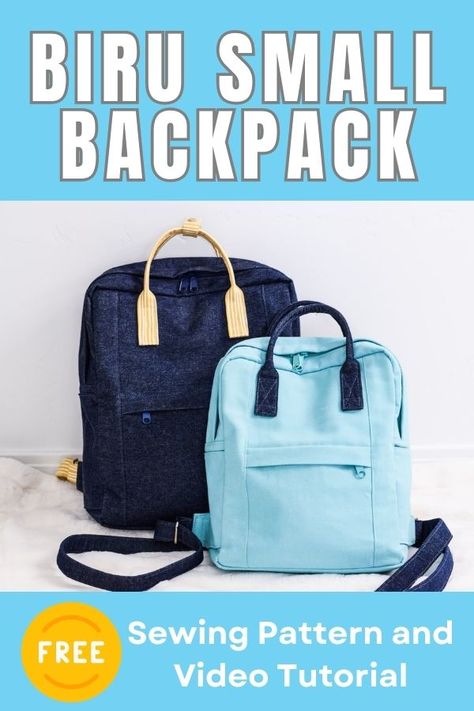 Free Backpack Sewing Pattern, Backpack Patterns, Backpack Sewing Pattern, Diy Backpack Pattern, Diy Purses, Backpack Pattern Sewing, Backpack Sewing, Backpack Tutorial, Sewing Videos