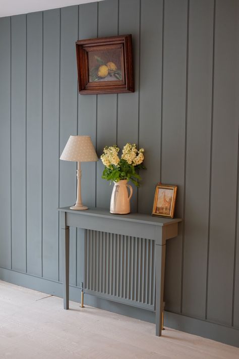 Radiator Love - Heating Up Your Homes In Style Hallway Panelling, Radiator Cover, Elements Of Design, Tongue And Groove, Hallway Decorating, My New Room, Wall Panels, House Painting, Furniture Making