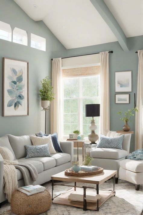 Are you ready to elevate your space with a touch of Majestic Beauty? Dive into the top paint color for 2024, Great Falls (SW 6495), and discover daily interior designer routines to enhance your home décor! #Ad #homedecor #homedesign #wallpaints2024 #Painthome #interiorarchitecture Wall Colors Green Living Room Colors Bright Living Room Colors Apartment Renovation Living room Remodeling Modern Paint Colors 2024 Living Room Paint Sherwin Williams Color Ideas, Living Room Color Scheme Ideas Bright, 2 Tone Living Room Walls Paint Colors, Calming Paint Colors For Living Room, Interior Design Living Room Colors, Living Room Paint Color Ideas Blue, Living Room Walls Paint Colors, Small Living Room Colors, Living Room Decor Color Schemes