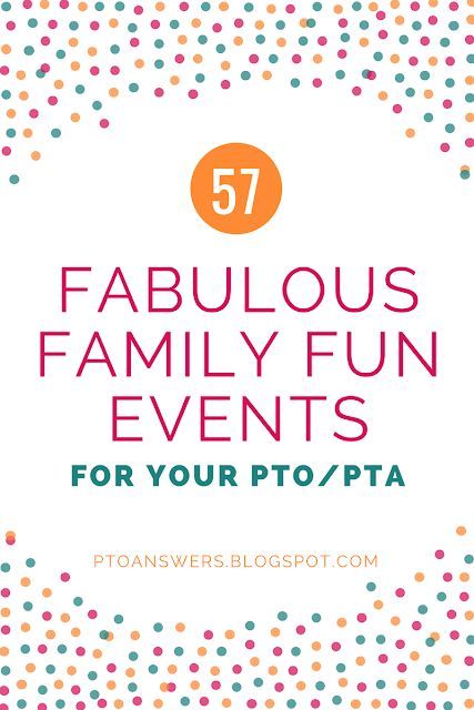 57 Fabulous Family Fun Events for your PTO/PTA #pto Carnival Fundraiser, Pta Programs, Family Fun Ideas, Pta Events, Charity Work Ideas, Pta Fundraising, Pta Ideas, Pto Ideas, School Pto