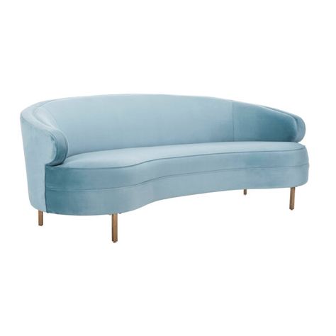 Sofas – Page 2 – Papillon Rentals Elsa Bedroom, Blue Loveseat, Light Blue Velvet, Italian Leather Sofa, Blue Bench, Sofa Light, Breakfast Nooks, Sofa Fabric, Coastal Furniture