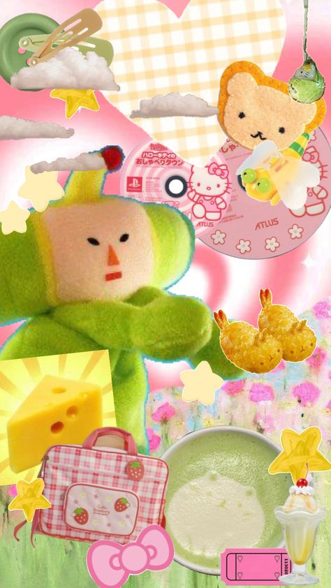 #pink #green #yellow #wallpaper #kawaii #shuffles #harajuku #cute #pastel #candy #hellokitty #sanrio #pastelaesthetic Harajuku Wallpaper, Pastel Candy, Pink Green Yellow, Cute Pastel, Yellow Wallpaper, Pastel Green, Pastel Aesthetic, Wallpaper Iphone Cute, Pink Aesthetic