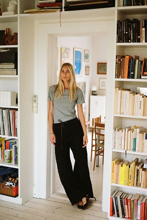 Rose Hermansen at Home: The Designer/Model's Copenhagen apartment Copenhagen Interior Design, Copenhagen Interior, Copenhagen Apartment, Gathering Table, Space Copenhagen, Countertop Design, Hall Design, Copenhagen Style, Apartment Inspiration