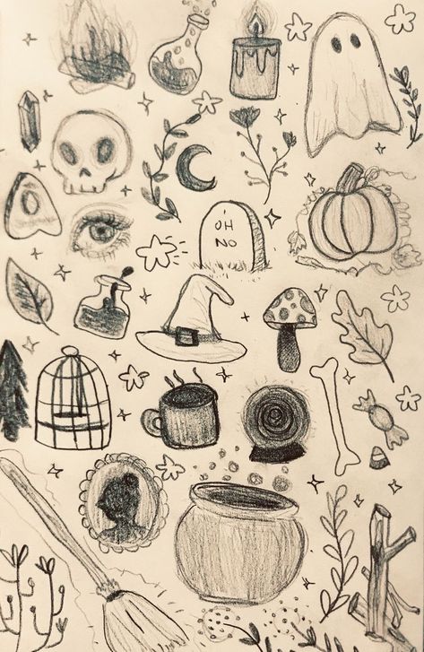 Halloween Doodles, A Drawing, Drawing Ideas, Things That, Doodles, Pencil, Halloween, Drawings, Art