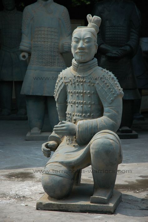 Terracotta Warriors: Replica Statues of Terra Cotta Army Soldiers ... Terracota Army, Xian China, Chinese Dynasty, Chinese Warrior, Terracotta Warriors, Army Soldiers, Statues For Sale, Chinese History, Army Soldier