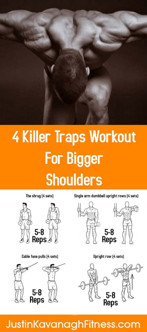 Trap Workout, Bigger Shoulders, Lichaamsgewicht Training, Traps Workout, Workout Man, Motivație Fitness, Latihan Kardio, Men Tips, Killer Workouts