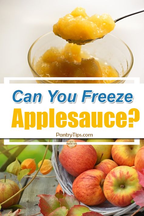 Freezing Applesauce Recipes, How To Freeze Applesauce, Freezing Pears, Freezing Applesauce, Freezer Applesauce, Frozen Applesauce, Can You Freeze Apples, Chunky Applesauce Recipe, Easy Apple Sauce