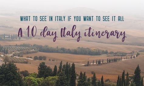 What to see in Italy if you want to see it all – a 10 day Italy itinerary | My Wandering Voyage Venice In A Day, Rome In A Day, 3 Days In Rome, Amalfi Coast Itinerary, Tuscan Towns, Rome Itinerary, Scenic Travel, Italy Itinerary, Living In Italy