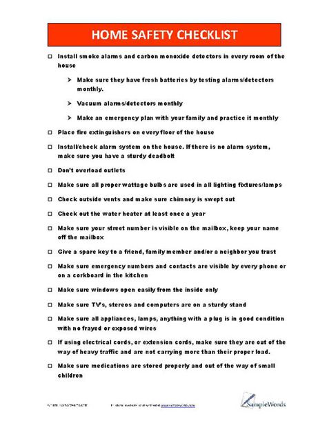 Home Safety Checklist Foster Care Home Study Checklist, Scouting Activities, Newborn Adoption, Home Safety Checklist, House Safety, Home Safety Tips, Safety Checklist, Neighborhood Watch, School Safety