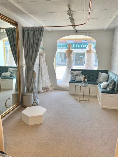 Book your Wedding Dress Appointment online Chameleon Bride Dorset Wedding Dress Fitting Room, Interior Boutique, Bridal Shop Ideas, Bridal Boutique Interior, Bridal Showroom, Brides Room, Wedding Salon, Boutique Inspiration, Barn Living