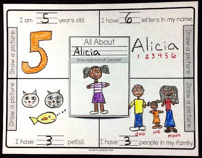 Classroom Freebies: Primary All About Me Math Activity All About Me Math, All About Me Maths, Summer School Math, All About Me Activity, September School, All About Me Preschool, All About Me Activities, About Me Activities, Classroom Freebies