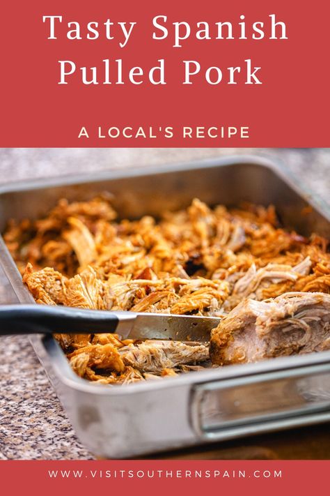 Are you looking for an Ultimate Spanish Pulled Pork Recipe? This is by far the best pulled pork recipe from Spain, and you must try it. The easy pulled pork recipe has all the Spanish flavors you're used to and if you want a twist to your pulled pork burgers, this Spanish pork dish is exactly what you need. So without further ado, here's the recipe for a delicious Spanish-style pulled pork, that will impress whoever gets to eat it. #spanishpulledpork #pulledpork #spanishpulledpork #spanishrecipe Spanish Pulled Pork, Spanish Pork Recipes, Pulled Pork Oven Recipe, Pulled Pork Seasoning, Best Pulled Pork Recipe, Shredded Pork Recipes, The Best Pulled Pork, Easy Pulled Pork Recipe, Spanish Pork