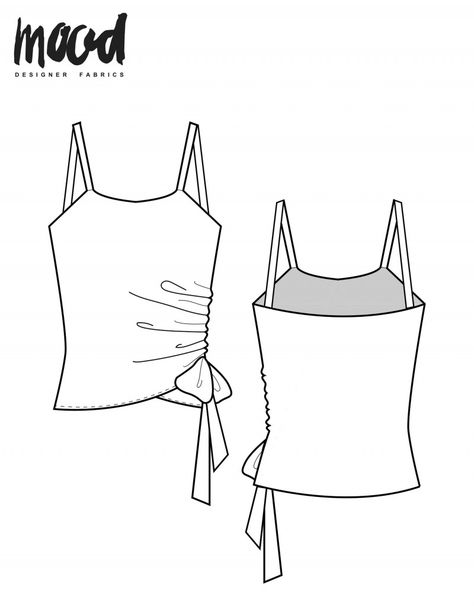 Sewing Top Pattern, Top Pattern Sewing, Tank Top Sewing Pattern, Fashion Design Inspiration, Mood Sewciety, Sewing Patterns Free Women, Sewing Top, Free Pdf Sewing Patterns, Sewing Tops