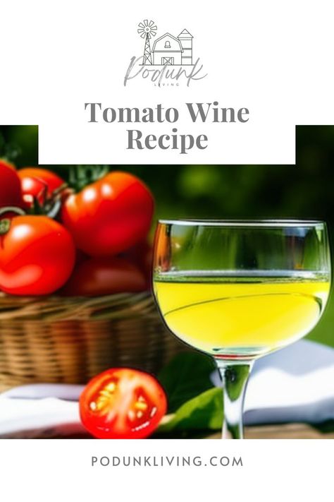 If you’re looking for an exciting and unique way to enjoy the fresh bounty of summer tomatoes, then have we got the perfect recipe for you! Our tomato wine is the perfect combination of sweet and tart flavors, offering a truly unique and flavorful experience. Crafted from tomatoes, sugar, and herbs, this recipe is simple to make and sure to impress at any gathering. So, grab your ingredients and join us in a celebration of summer flavors in a bottle! Tomato Wine Recipe, Pear Wine, Tart Flavors, Wine Ingredients, Pear Liqueur, Wine Yeast, Summer Flavors, Wine Recipe, Moonshine Recipes