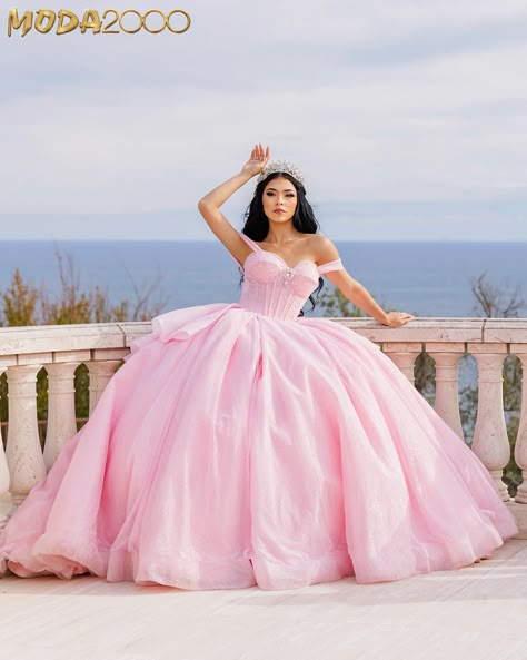 Say Yes to your Moda2000 dress! Book your in store or virtual appointment! Bright Pink Quinceanera Dresses, Pink Quinceanera Dresses With Bow, Moda2000 Quince Dresses Pink, Xv Themes, Quinceanera Pink Dresses, Moda2000 Quince Dresses, Moda 2000 Quinceanera Dresses, Baby Pink Quinceanera Dresses, Quincenera Dress