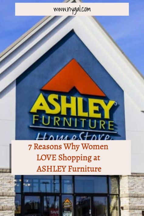 Ashley Furniture is just one of the many stores that have capitalized on this trend, but it stands out for many reasons.There are few furniture retailers who have grasped the ever-changing needs of our home like Ashley Furniture. | Ashley Furniture homestore + living room - bedroom + dining | www.nygal.com Ashley Home Store, Nyc Shopping Guide, Ashley Homestore, Hanging Closet, Nyc Shopping, Ashley Furniture Homestore, Free Text, Closet Organizers, Donate To Charity